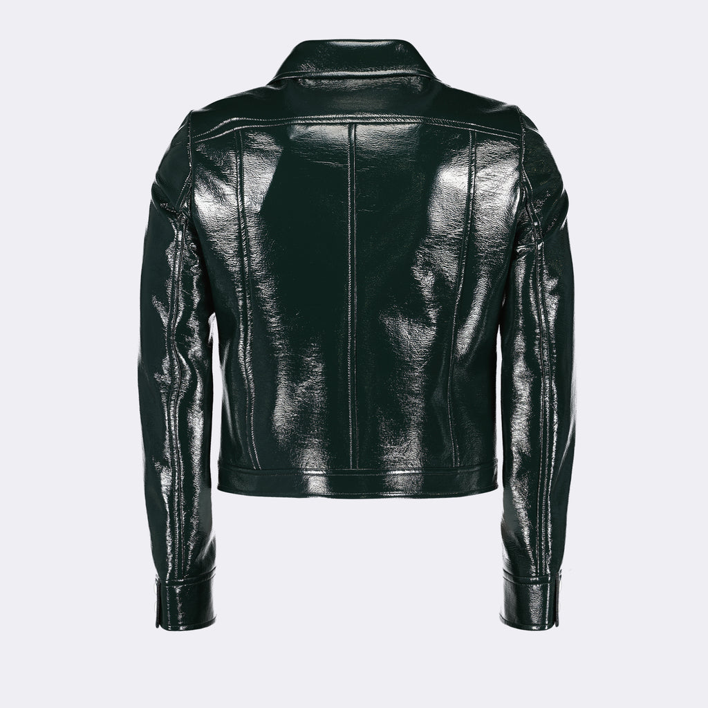 Jaquetas Reedição de Casaco de Vinil Courrèges Verde Homens