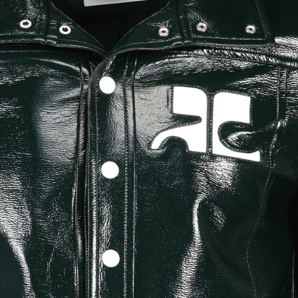 Jaquetas Reedição de Casaco de Vinil Courrèges Verde Homens