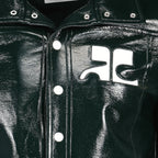 Jaquetas Reedição de Casaco de Vinil Courrèges Verde Homens