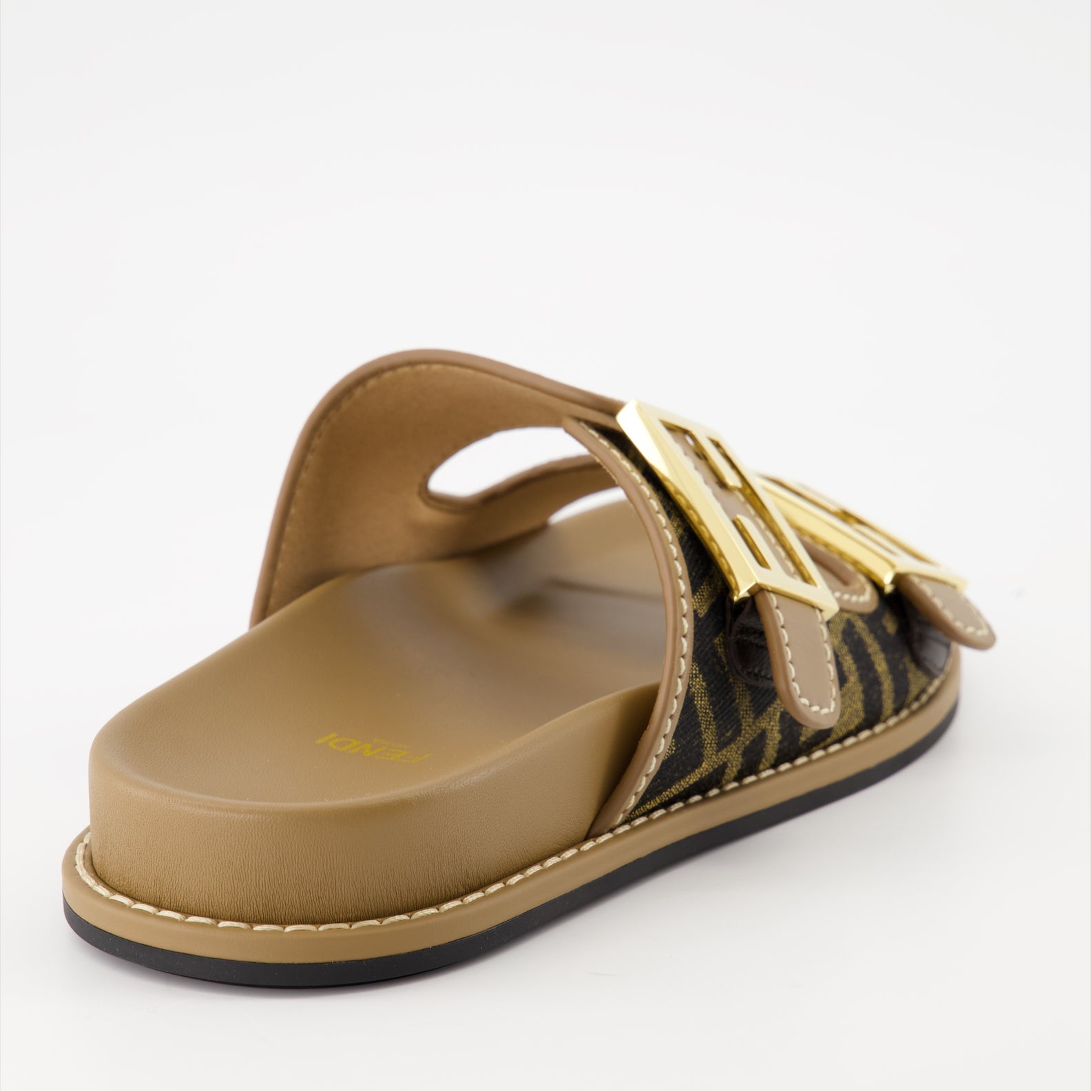 Scarpe aperte Sandales Fendi Feel en jacquard Fendi Marrone Femme