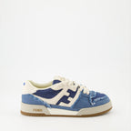 Baskets Baskets Fendi Match Fendi Bleu Femme