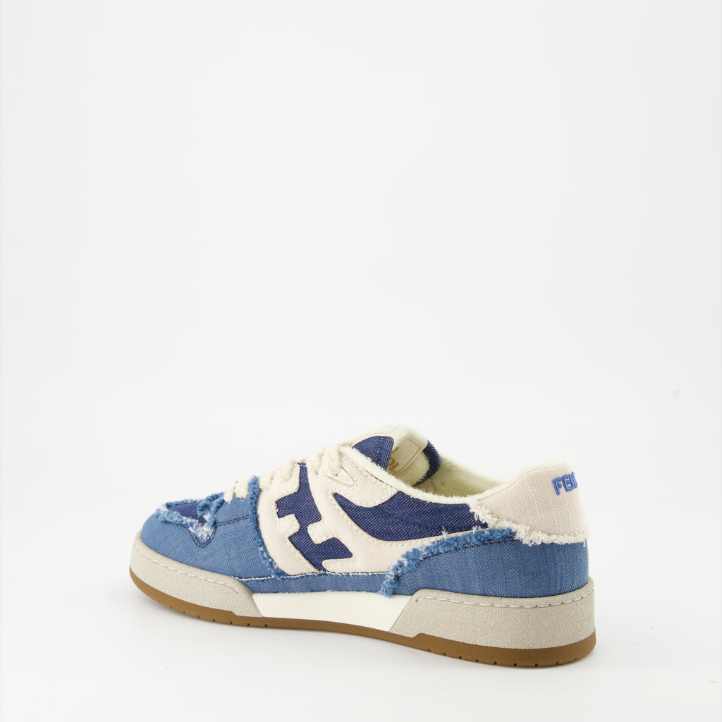 Baskets Baskets Fendi Match Fendi Bleu Femme