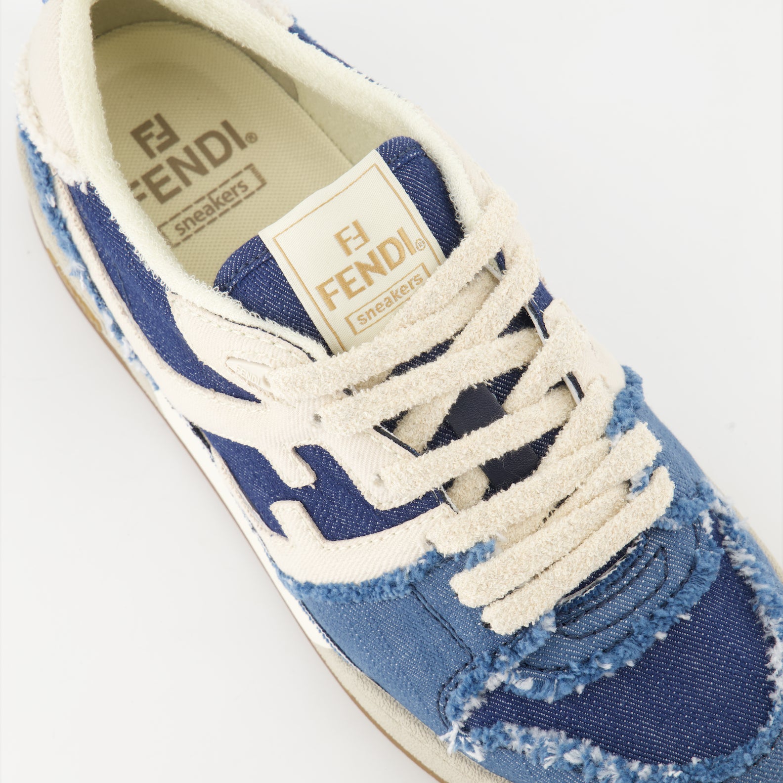 Baskets Baskets Fendi Match Fendi Bleu Femme