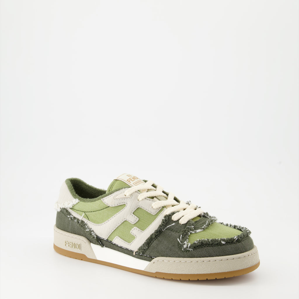 Baskets Baskets Fendi Match Fendi Vert Homme