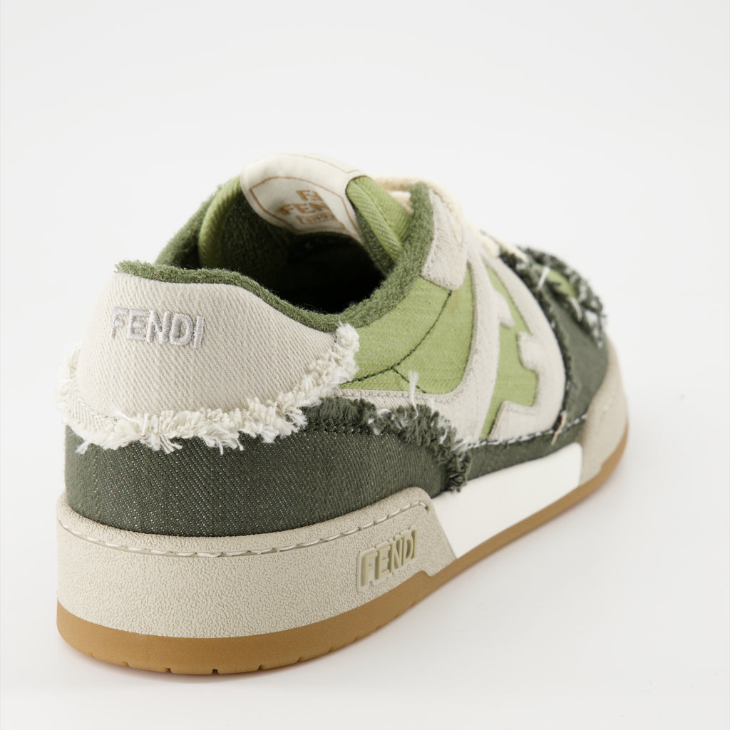 Baskets Baskets Fendi Match Fendi Vert Homme
