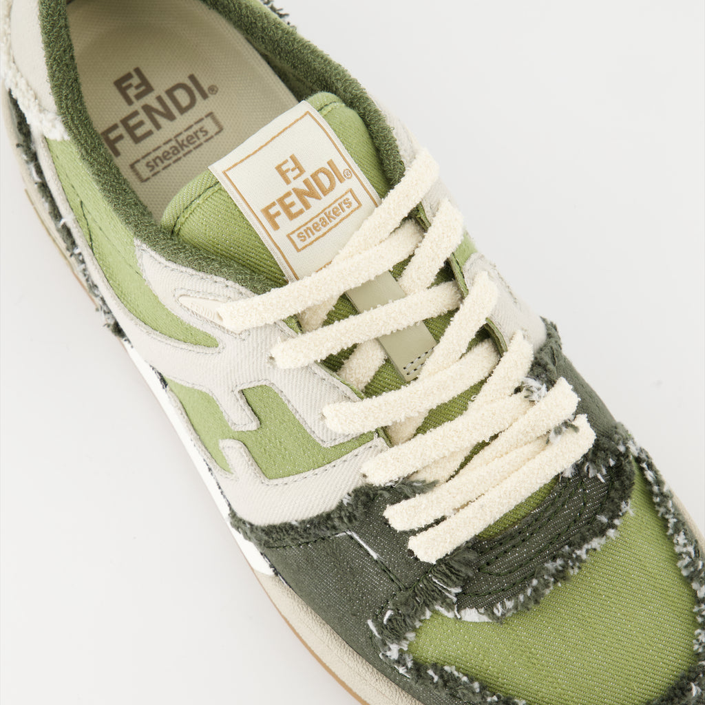 Baskets Baskets Fendi Match Fendi Vert Homme