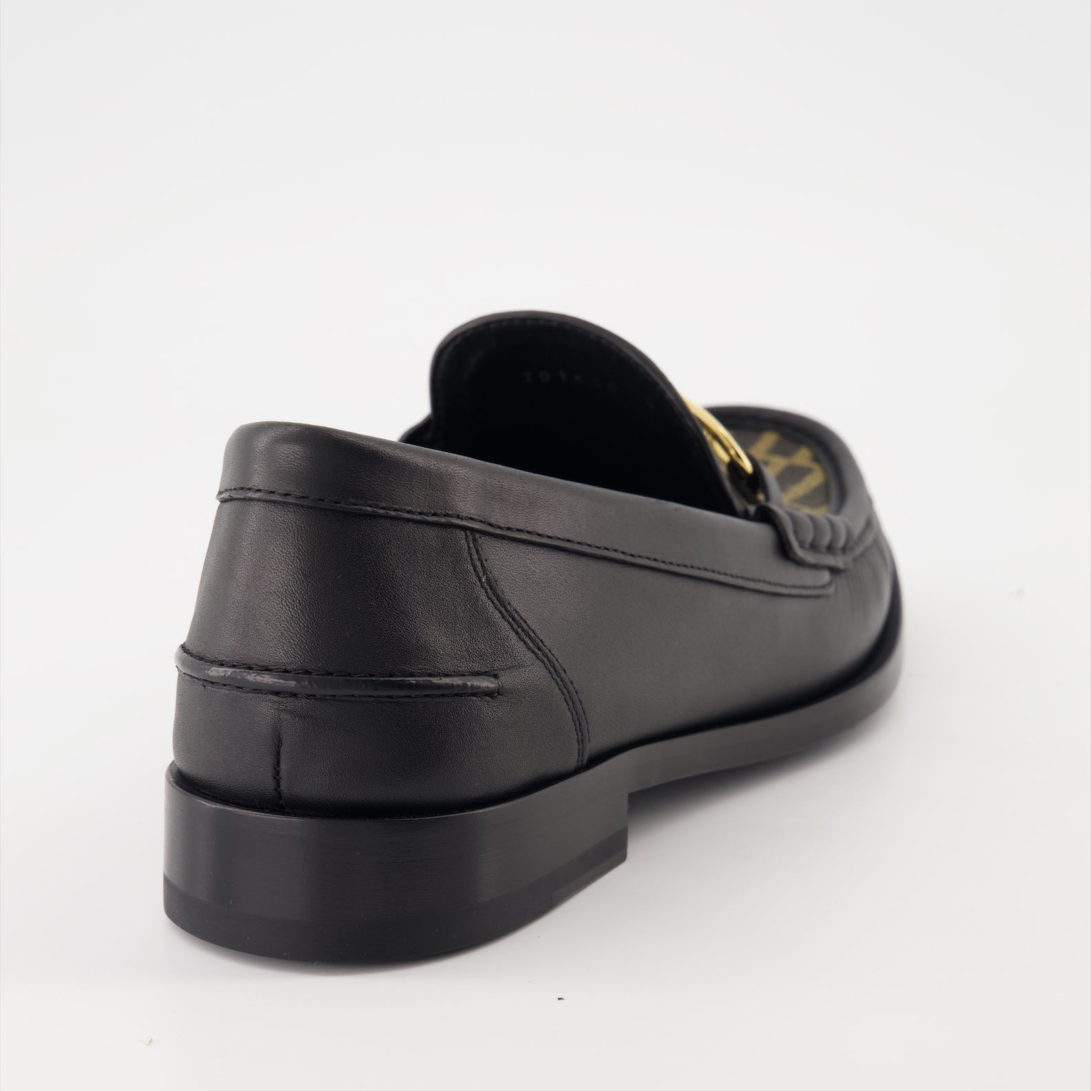 Loafer Fendi O'Lock Leder Mokassins Fendi Schwarz Homme