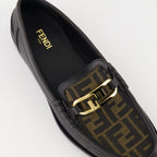 Mocasines Mocasines de Cuero O'Lock de Fendi Fendi Negro Homme