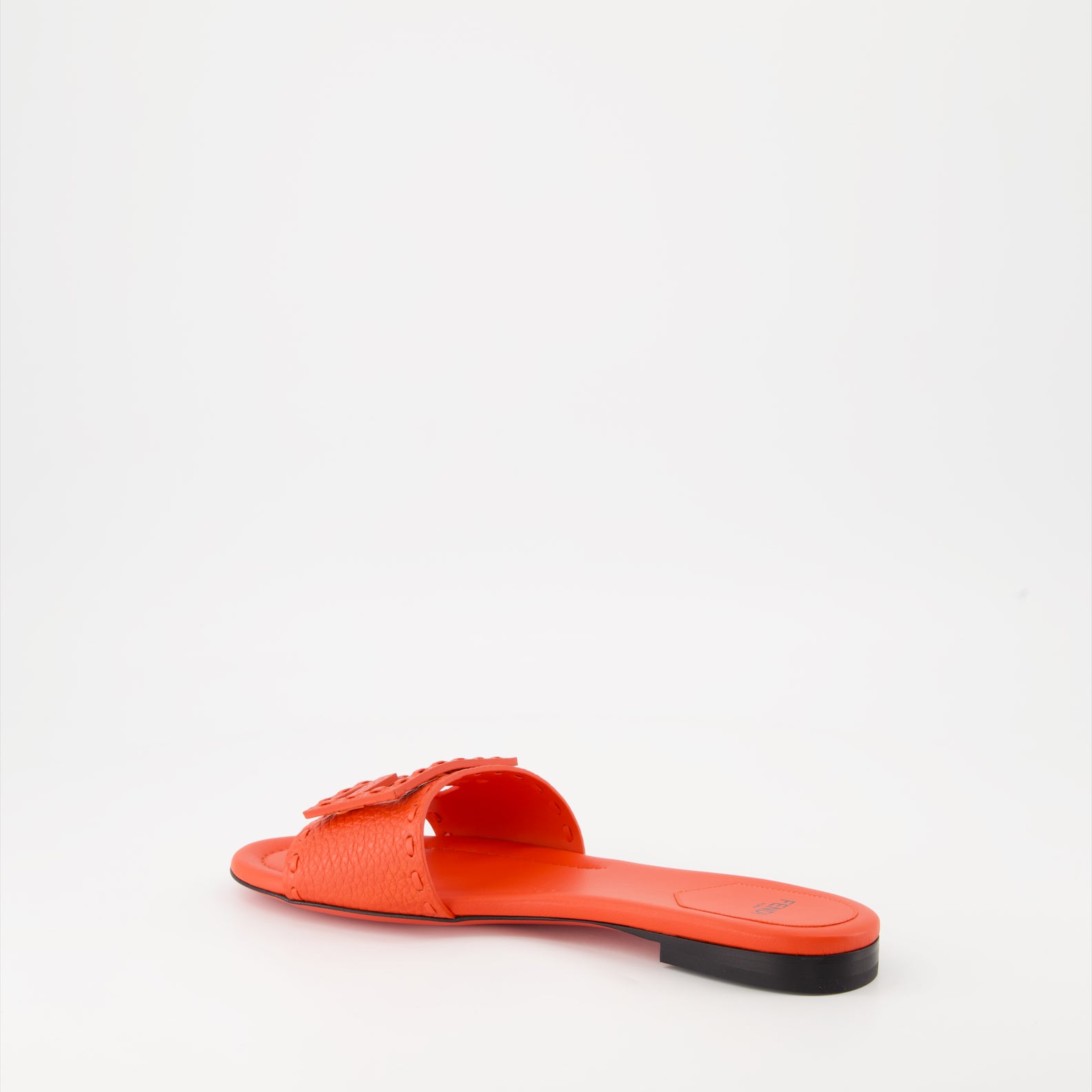 Scarpe aperte Sandales Baguette en cuir Fendi Rosso Femme