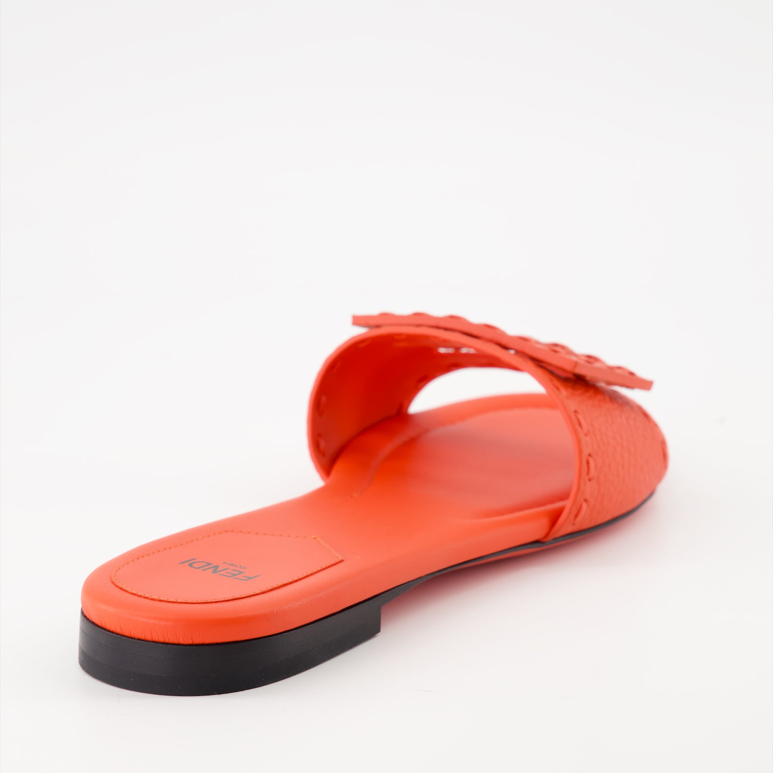 Scarpe aperte Sandales Baguette en cuir Fendi Rosso Femme
