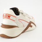 Baskets Baskets Fendi Flow Fendi Beige Femme
