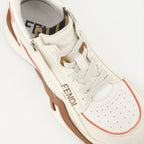 Baskets Baskets Fendi Flow Fendi Beige Femme