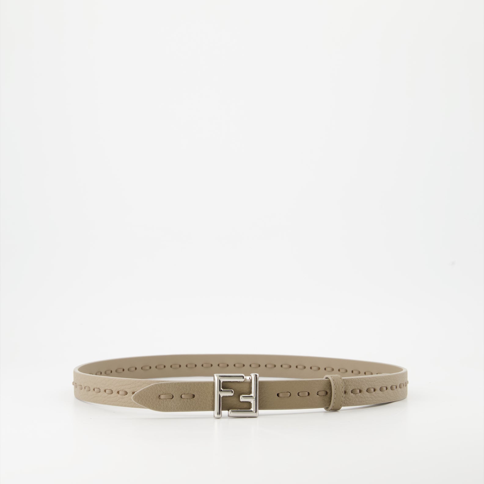 Cintos Ceinture FF Fendi Bege Femme