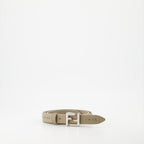 Cintos Ceinture FF Fendi Bege Femme