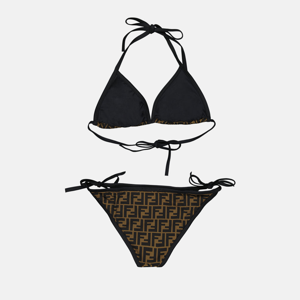 Moda de playa Bikini FF Fendi Marrón Femme