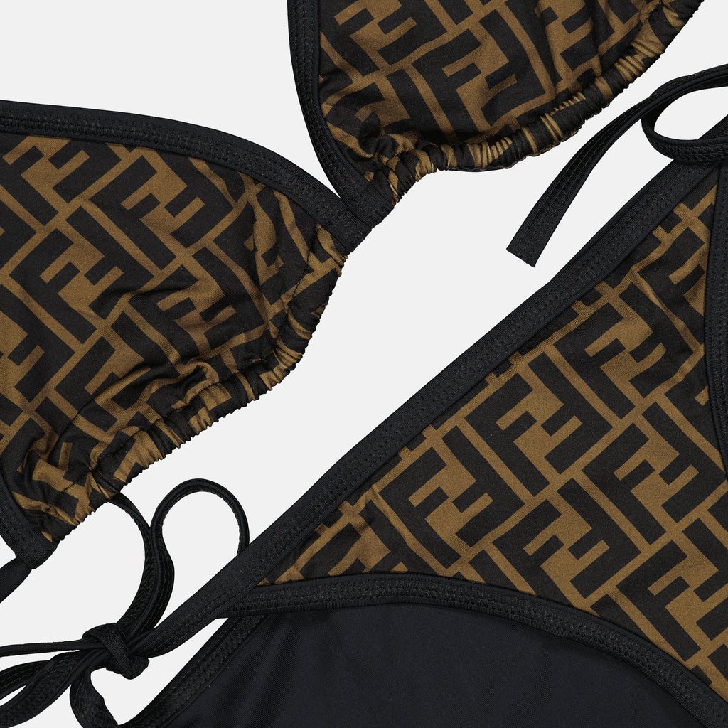 Moda de playa Bikini FF Fendi Marrón Femme