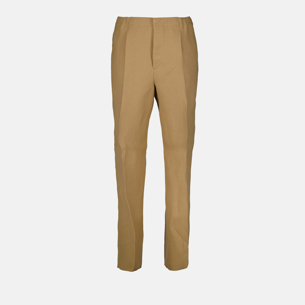 Calças Calças Retas Fendi Marrom Homme