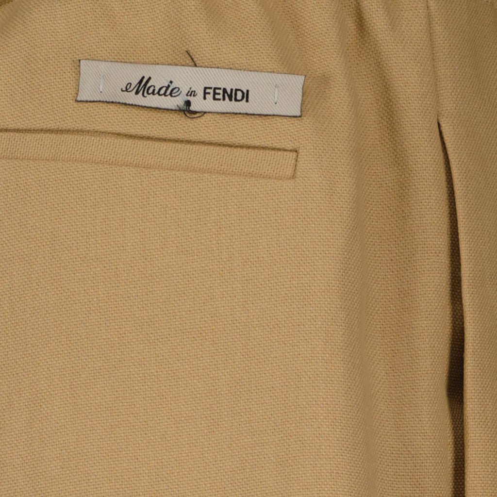 Calças Calças Retas Fendi Marrom Homme