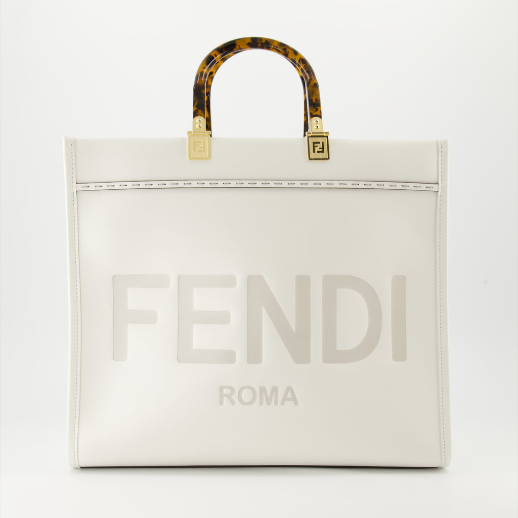 Bolsas tote Sac cabas Sunshine Fendi Branco Femme