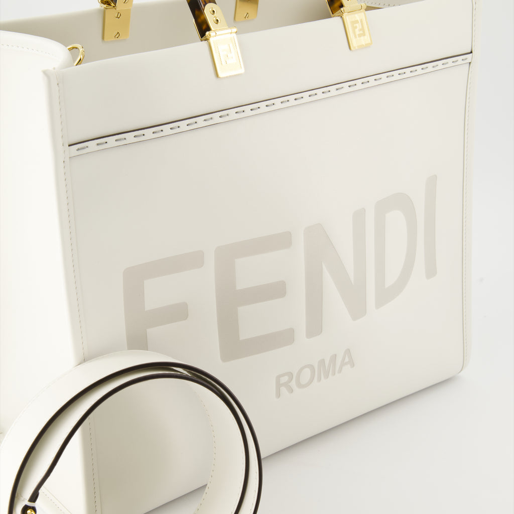 Bolsas tote Sac cabas Sunshine Fendi Branco Femme