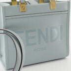 Borse tote Sac cabas Sunshine Fendi Blu Femme