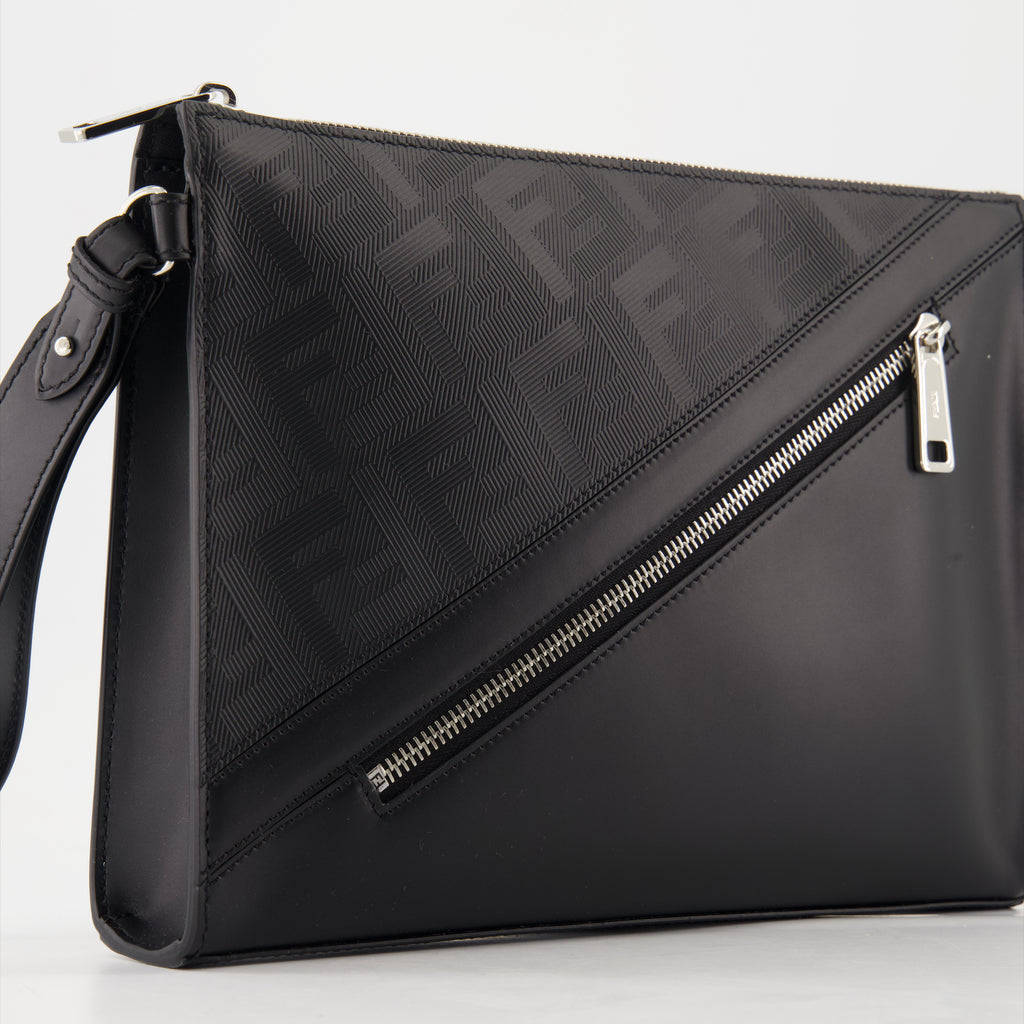 Taschen Pochette Fendi Shadow Diagonal Fendi Schwarz Homme