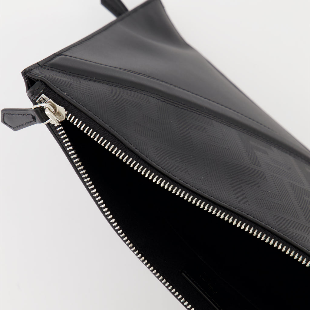 Pouches Pochette Fendi Shadow Diagonal Fendi Black Homme