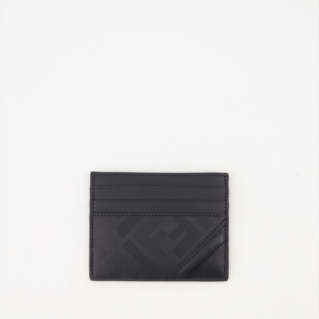 Small leather goods Porte-cartes en cuir Fendi Shadow Fendi Black Homme
