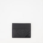 Small leather goods Porte-cartes en cuir Fendi Shadow Fendi Black Homme