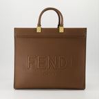 Bolsas tote Bolsa Tote Sunshine Fendi Marrom Femme