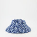 ハット・キャップ・ビーニー Visère FF en denim Fendi 青 Femme