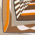 Écharpes, foulards et gants Foulard en soie Fendi Marron Femme