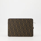Bolsas pequenas Pochette Standing Squared FF Fendi Azul escuro Homme
