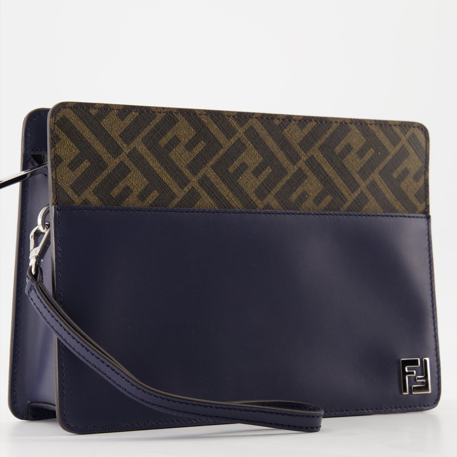 Bolsitas Pochette Standing Squared FF Fendi azul oscuro Homme