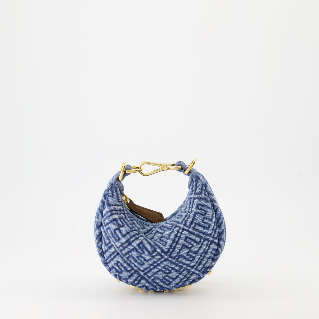 Sacs à main et épaule Sac Fendigraphy nano Fendi Bleu Femme