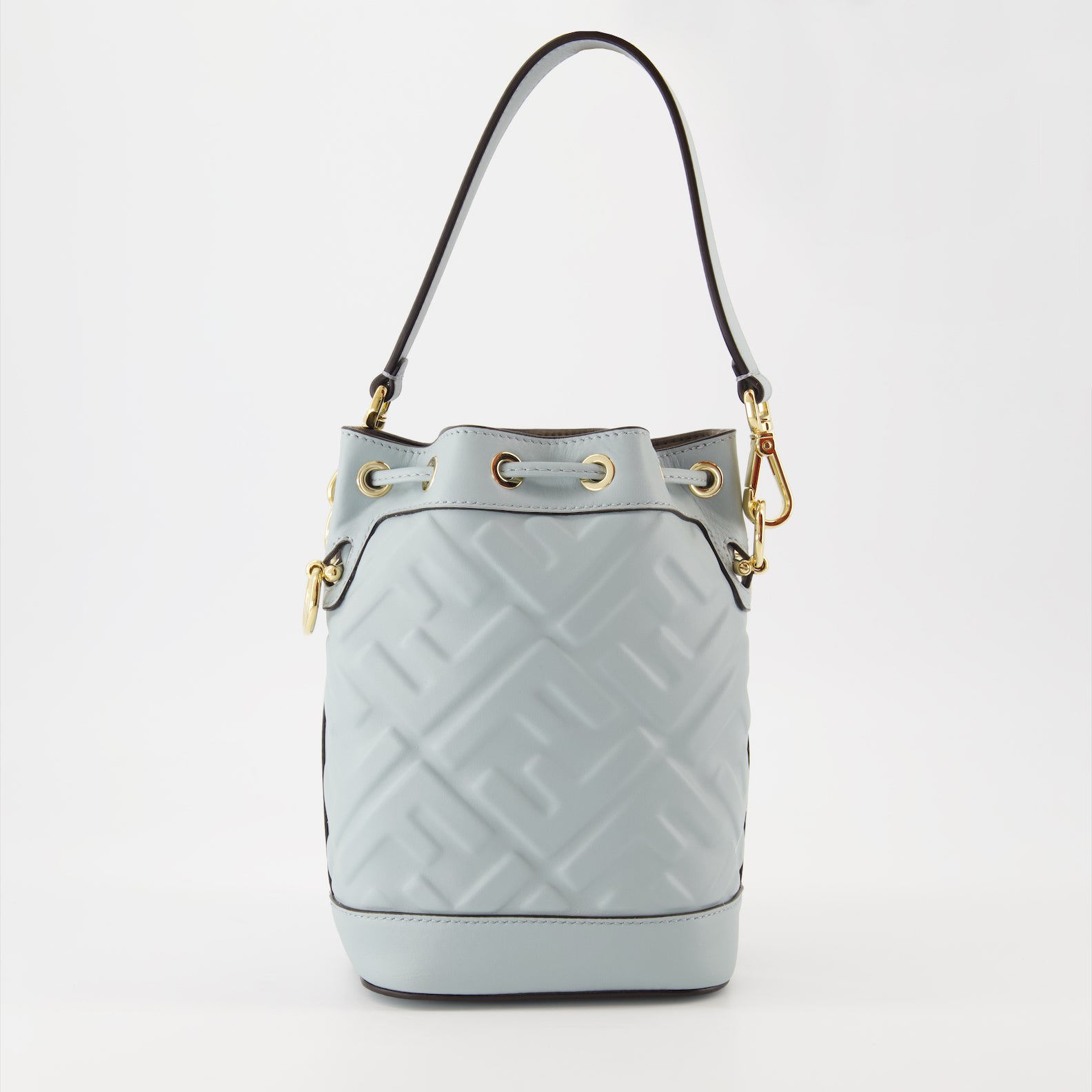 Borse secchiello Sac seau Mon Trésor Fendi Blu Femme