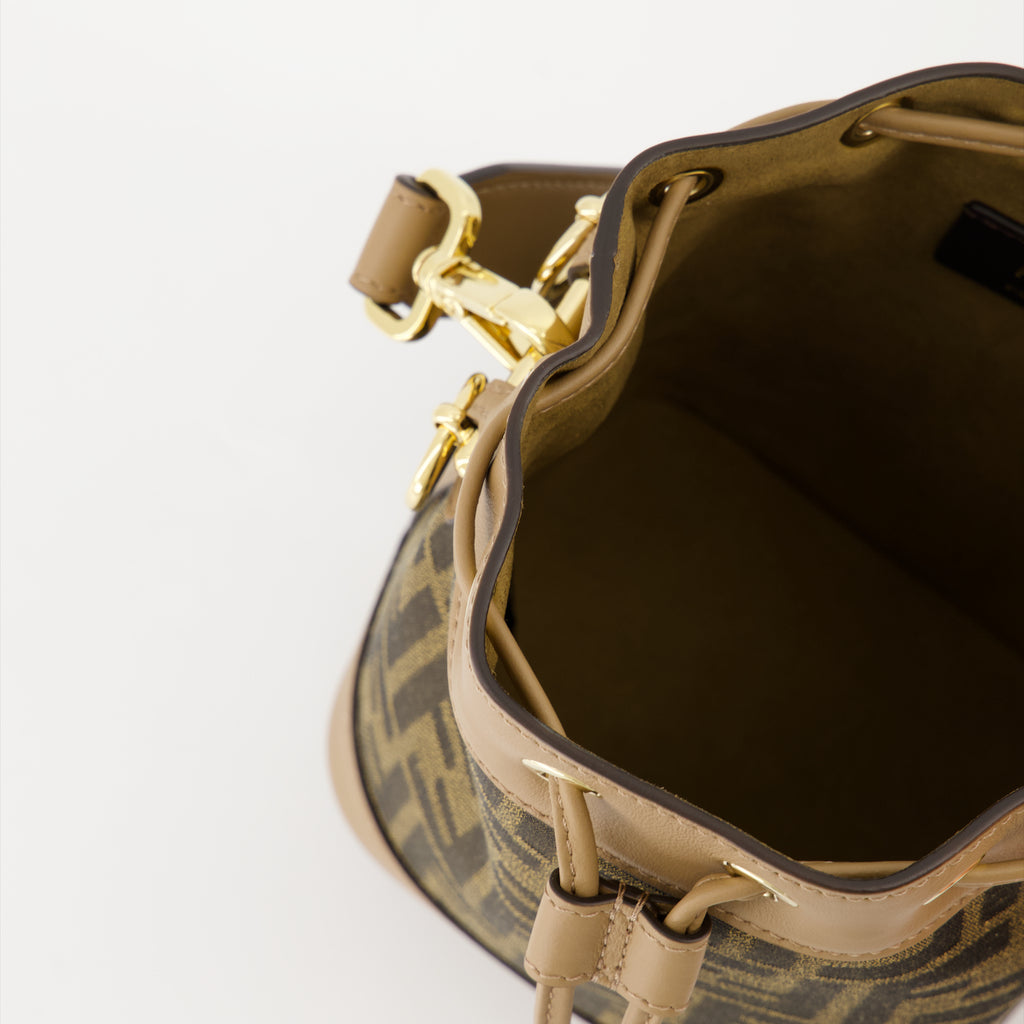 Beuteltaschen Sac seau Mon Trésor Fendi Braun Femme
