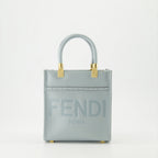 Bolsas de mão e de ombro Sac Sunshine Fendi Azul Femme