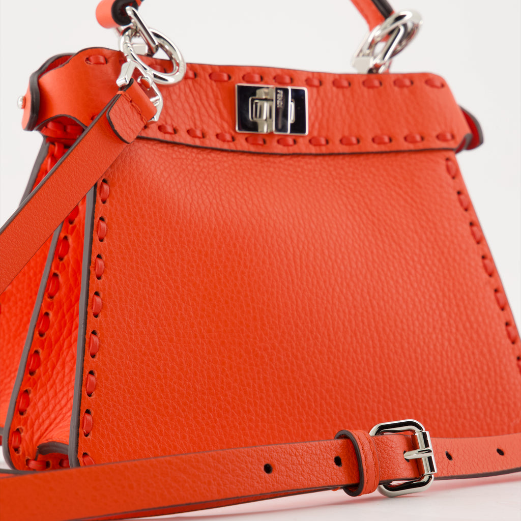 Handbags and shoulder bags Sac Peekaboo ISeeU Fendi Red Femme