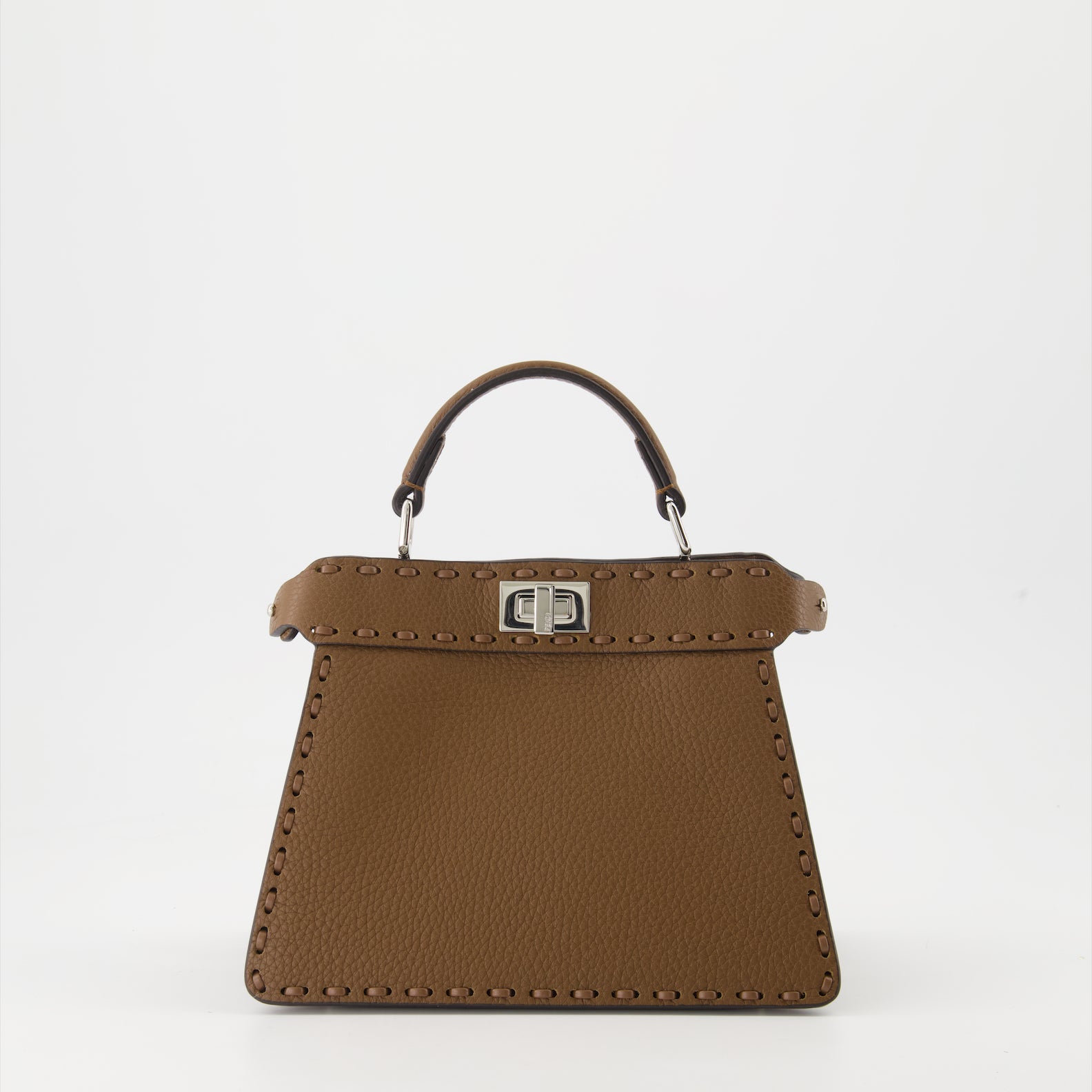 Sacs à main et épaule Sac Peekaboo ISeeU Fendi Marron Femme