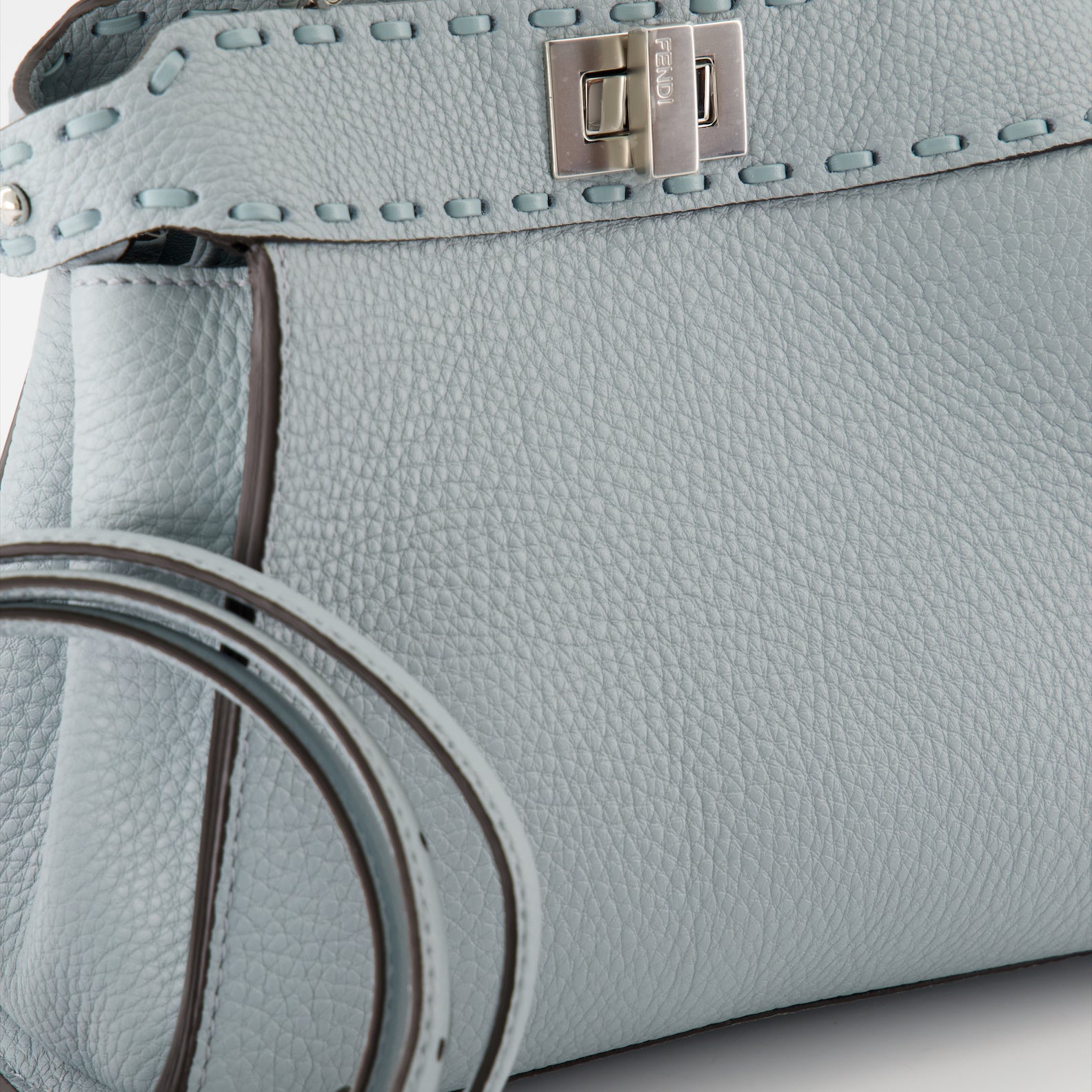 Bolsas de mão e de ombro Sac Peekaboo mini Fendi Azul Femme