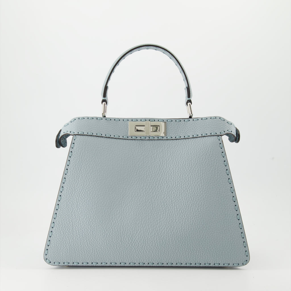 Sacs à main et épaule Sac Peekaboo ISeeU Fendi Bleu Femme