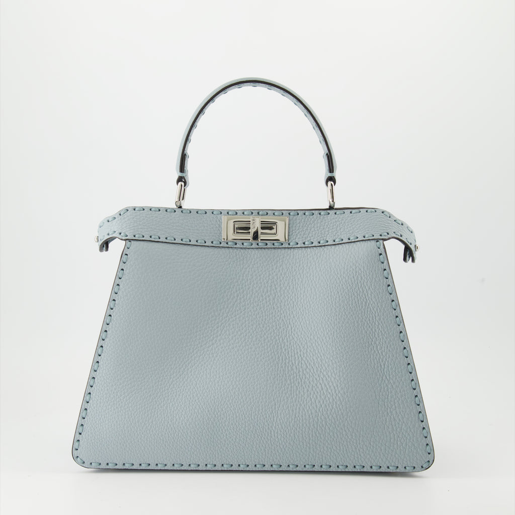 Sacs à main et épaule Sac Peekaboo ISeeU Fendi Bleu Femme