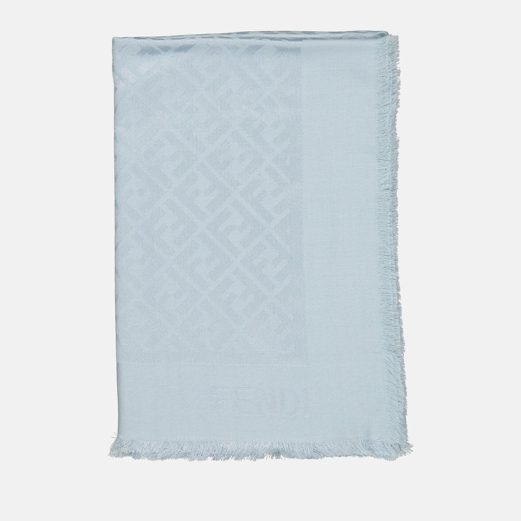 Lenços e luvas Châle FF Fendi Azul Femme