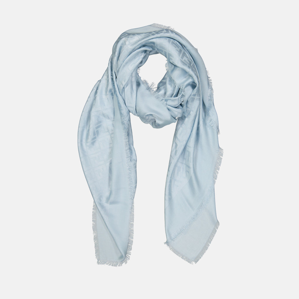 Lenços e luvas Châle FF Fendi Azul Femme