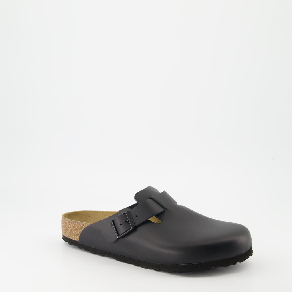 Chaussures ouvertes Mules Boston Birkenstock Noir Homme