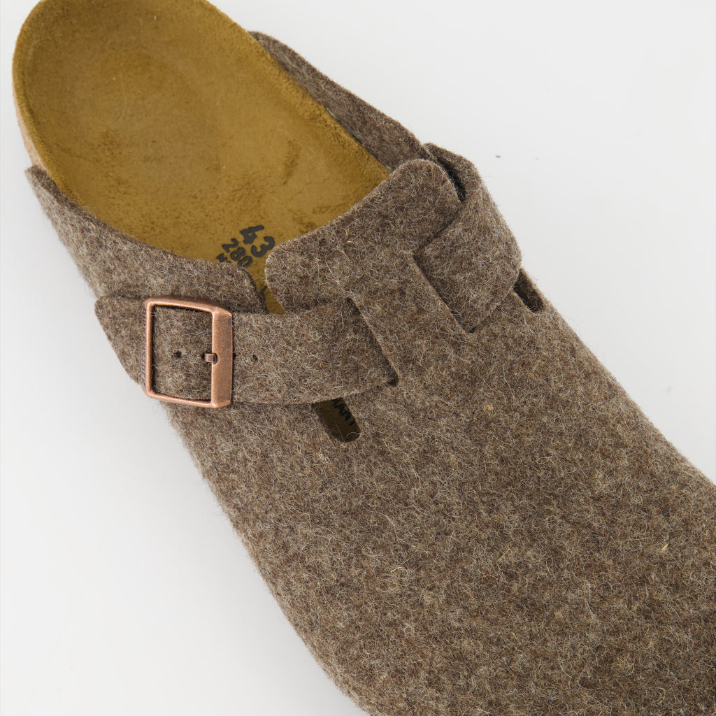 Sapatos abertos Mules Boston Birkenstock Marrom Homme
