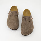Sapatos abertos Mules Boston Birkenstock Marrom Homme