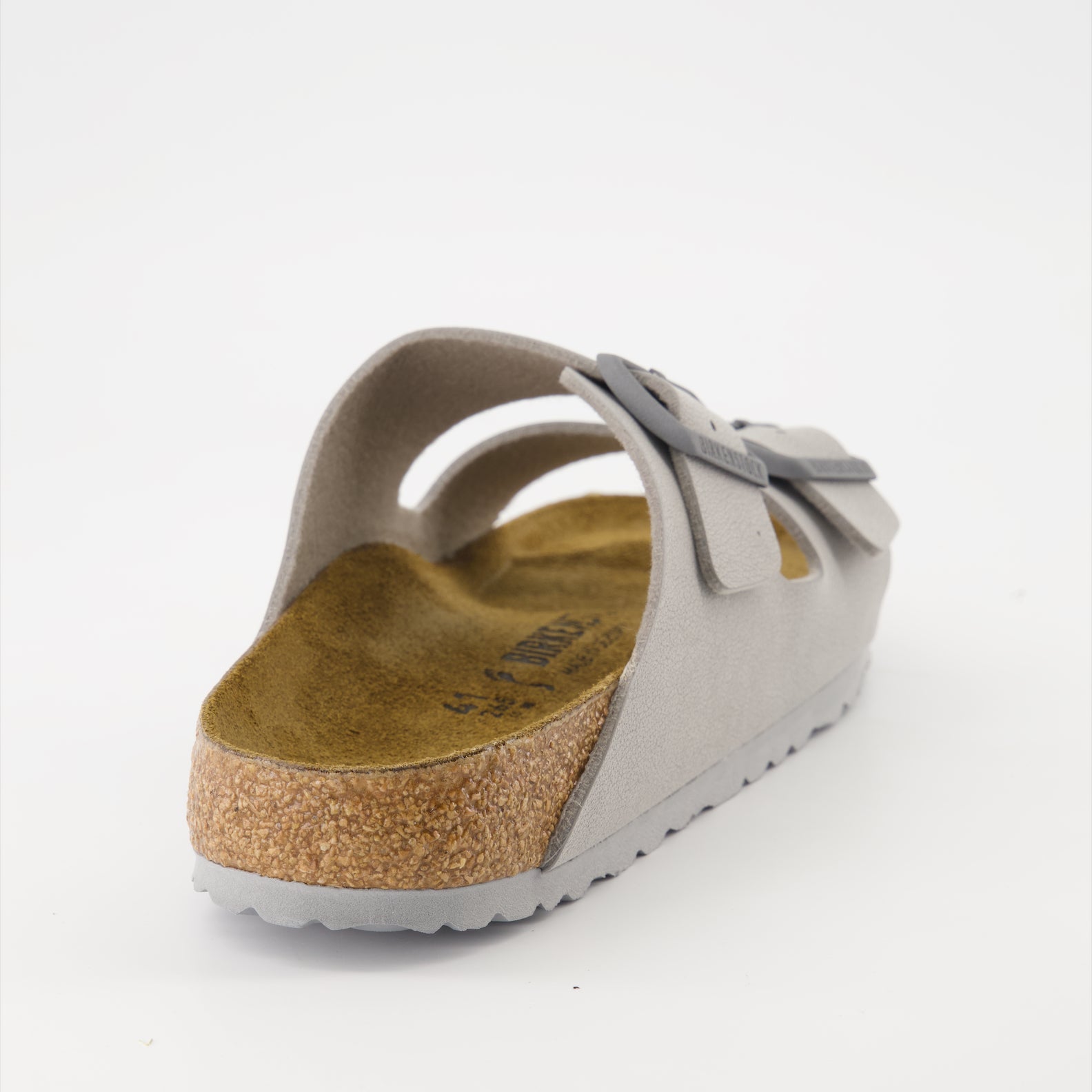 Chaussures ouvertes Claquettes Arizona Birko-Flor Birkenstock Gris Homme