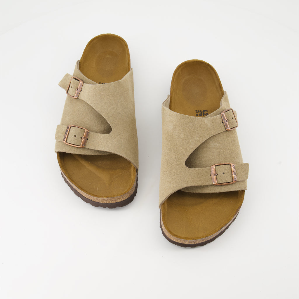 Chaussures ouvertes Claquettes Zürich Birkenstock Beige Homme
